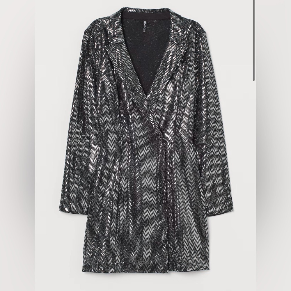 H&M sequin blazer dress.